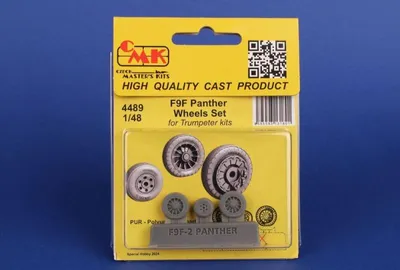 Produktbild von CMK 129-4489 - 1:48 F9F Panther Wheels Set / for Trumpeter kits - Neu