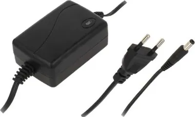 Zdjęcie produktu dla Zasilacz biurkowy 12 V/1 A, 12 W, wtyczka EU i DC