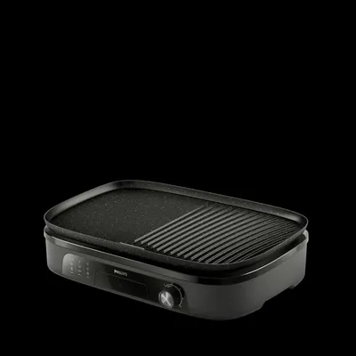 Zdjęcie produktu dla Grill stołowy Philips z serii 3000, 2400 W, regulacja temperatury, kamienna powłoka Maifan (HD6210/90)