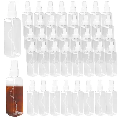 40er-Pack 100 ml Mini-Sprühflaschen, transparent, Feinsprühnebel
