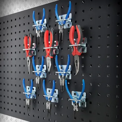 Produktbild von Doppelter geschlossener Werkzeughaken - 6 cm (10 Stück)
