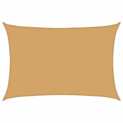 Produktbild von Sonnensegel 160 g/m² Rechteckig Sandfarbe 3,5x4,5 m HDPE