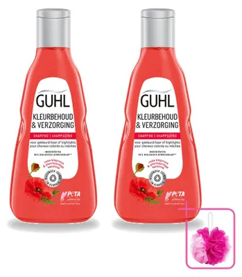 Zdjęcie produktu dla 2 sztuki szamponu Guhl Farbschutz & Pflege, 250 ml - zestaw ekonomiczny