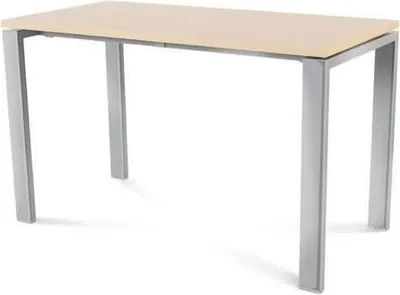 Produktbild von Schreibtisch Total BxTxH 120x60x73cm Gestell verchromt Platte Melamin buche.