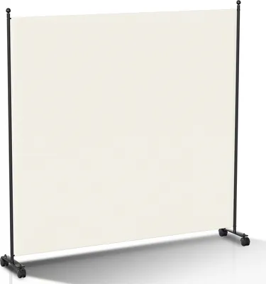 Image de TolleTour Paravent sur roulettes Outdoor Séparateur d'espace jardin Mur espagnol Séparateur d'espace 1 pièce Beige 187x181 cm