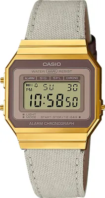 Produktbild von Casio Vintage Armbanduhr Digitaluhr A700WEGL-7AEF Textilband
