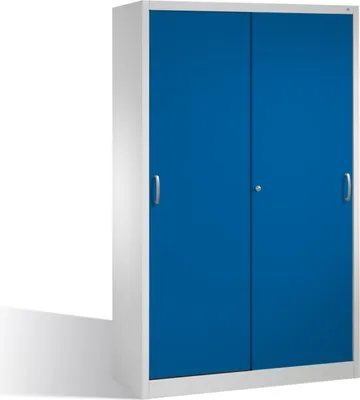 Produktbild von Werkzeugschrank 205900S10097 4 Böden 1950x1200x500mm lichtgrau/enzianblau