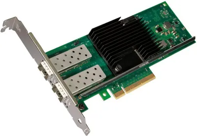 Produktbild von Intel X710DA2, Eingebaut, Kabelgebunden, PCI Express, Faser, 10000 Mbit/s, Schwarz, Grün