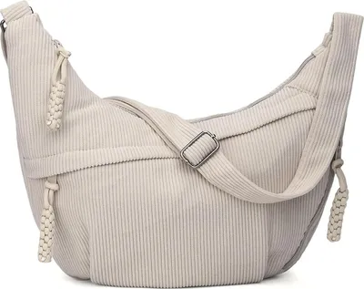 Produktbild von TIAASTAP Halbmond Umhängetasche Nylon Groß Crossbody Bag Damen-Schultertaschen