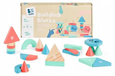 Produktbild von BS Toys Bauklötze, Bausteine, 1,5 Jahr(e), Holz, 38 Stück(e), 755 g