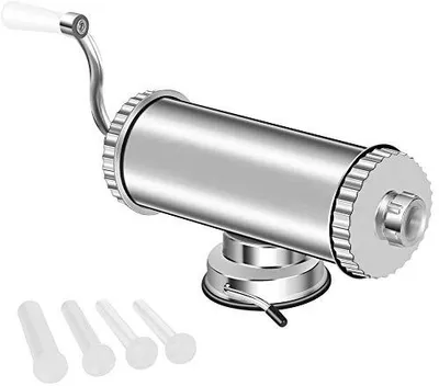Wurstfüller Edelstahl, 1 l, 4 Tüllen, horizontal