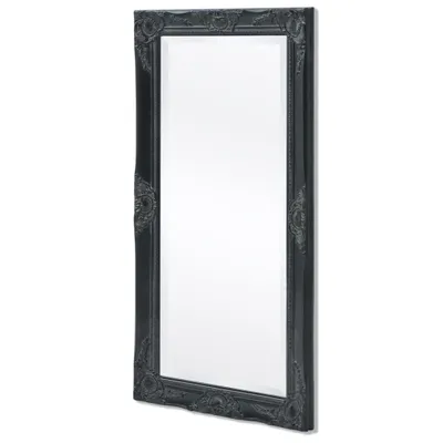 Image de vidaXL Miroir mural de style baroque 100x50 cm noir