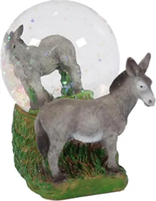 Produktbild von Glitzerkugel Esel, Schneekugel Tier Tiere Schneekugeln Langohr