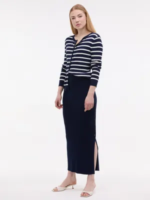 Produktbild von Orsay Dunkelblauer Damenstrickrock XL