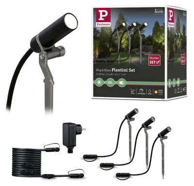 Zdjęcie produktu dla Paulmann Plug & Shine LED Gartenstrahler Plantini Basisset