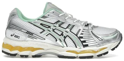 Productafbeelding van ASICS Gel-Kayano 12.1, kleur: zilver, groen, oranje - EU maat 37.5