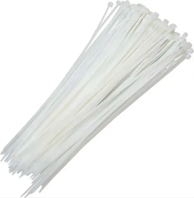 Produktbild von Jumada's - Kabelbinder - Kabelbinder - 100 Stück - Kabelbinder - 200 mm lang - Weiß - Kabelbinder - Universal - DIY - Befestigungsmaterial - Praktische Verschlüsse - 3,6 mm/200 mm