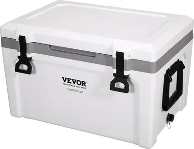 Image de VEVOR Glacière passive Glacière 57,26 L, Glacière isolée Camping Thermobox 45-50 canettes, Glacière de camping Réfrigérateur avec un panier, Isolation Glacière Portable, Congélateur à glace Multifonctions