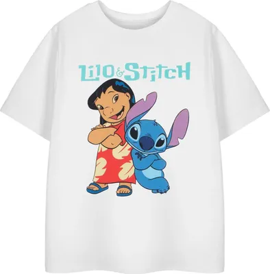 Obrázek produktu pro Lilo & Stitch - dívčí tričko s krátkým rukávem NS8989 (140) (Bílá)