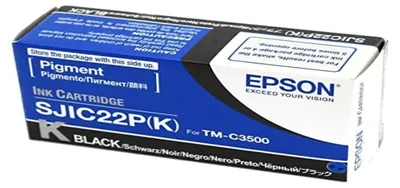 Produktbild von Epson SJIC22P(K): Ink cartridge for ColorWorks C3500 (Black), Schwarz, Tinte auf Pigmentbasis, 32,6 ml, 1 Stück(e)