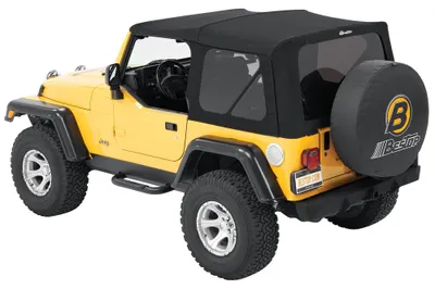 Produktbild von Supertop NX ohne Steckfenster schwarz Bestop Verdeck Jeep Wrangler TJ 97-06