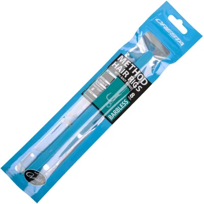 Produktbild von Cresta Method Hair Rigs Barbless 10cm - 8 gebundene Angelhaken, Gr./Durchmesser/Tragkraft:Gr. 10 /6.1kg /0.26mm