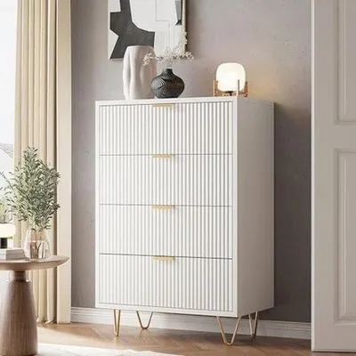 Produktbild von Famanu Kommode mit 4 Schubladen - 60 cm Weiß
