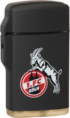 Produktbild von 1. FC Köln Feuerzeug Rubber Laser "Logo" schwarz