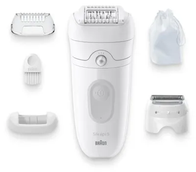 Zdjęcie produktu dla Braun Silk-épil 5 5-041, Biały, 28 pęset(y), MicroGrip, Bateria, 100 - 240 V, 50 - 60 Hz
