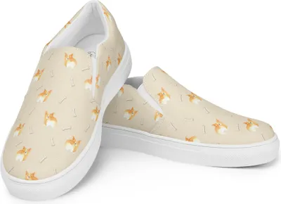 Produktbild von Mr. & Mrs. Panda Loafer Damen Corgi Po Größe 42 1/2 - Gelb - Geschenk, Damenschuhe, Hund, Slipper, Motivation, Süß, Spruch, Sprüche, Espadrilles