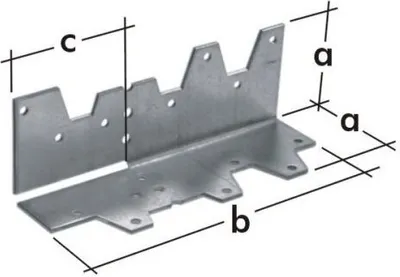Immagine prodotto di Angolo di piegatura KG DMX 120x38x38 lamiera zincata