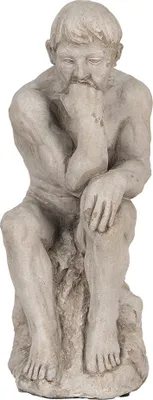 Immagine prodotto di Figura decorativa Clayre & Eef Uomo 31 cm Pietra grigia