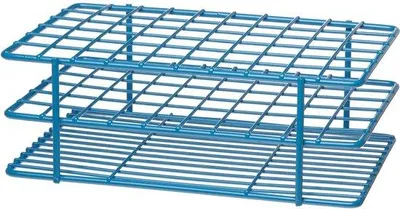 Zdjęcie produktu dla Stojak laboratoryjny na probówki; 10–13 mm, 60 miejsc, 6 x 4,5 x 2,5 cala