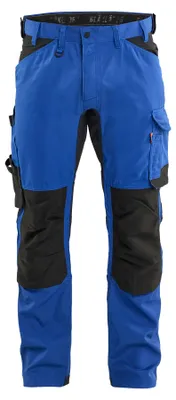 Produktbild von Blakläder Handwerker Arbeitshose mit Stretch 1751, Farbe:Kornblau/Schwarz, Größe:C52