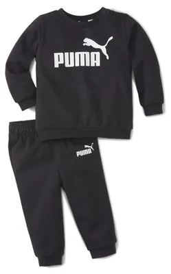 Obrázok produktu pre PUMA Essentials Minicats Crew Neck Babies' Jogger Suit, Čierna, Oblečenie na behanie, Bábätko (0 - 2 roky), Samec, Obrázok, 80 cm
