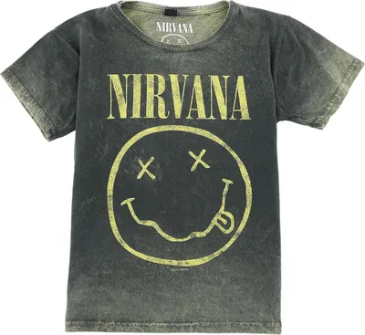 Produktbild von Nirvana T-Shirt Uni Kids - Logo grün 122/128