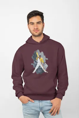 Produktbild von D&B Uni Hoodie ZN00016 Mercury Burgund-Größe XL