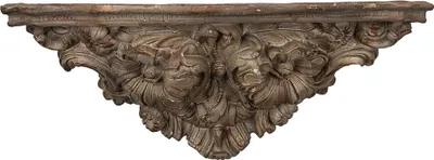 Image de Clayre & Eef Wandregal 73x21x29 cm Braun Grau Keramikmaterial