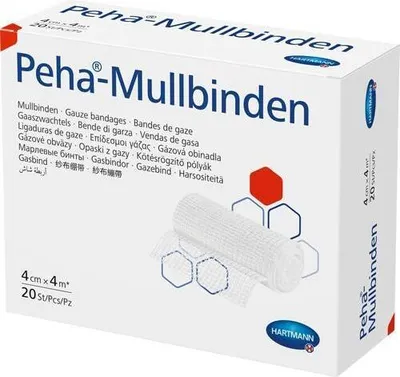 Obrázek produktu pro Hartmann Peha gázový obvaz 20 kusů 4 m x 4 cm