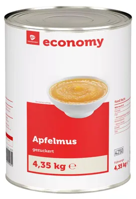 Produktbild von TGE Apfelmus 4250 ml Konserve Apfel Vorrat tafelfertig gezuckert Apfelkompott