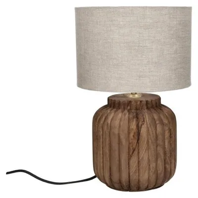 Zdjęcie produktu dla Lampa stołowa Pomax Lampedusa, kolor brązowy, średnica 25 cm, wysokość 42 cm