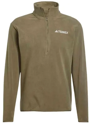 Zdjęcie produktu dla Kurtka Adidas Forro polar adidas Multi Essentials Fleece Half Zip verde caqui dla Męskie