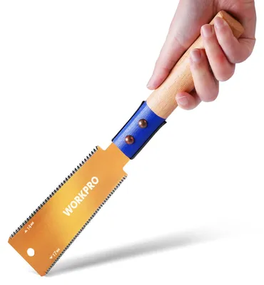 Immagine prodotto di Seghetto WORKPRO da 150 mm con lama SK5 di 0,6 mm e manico in legno