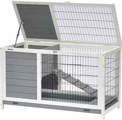 Produktbild von Meerschweinchenstall Easy grau weiß