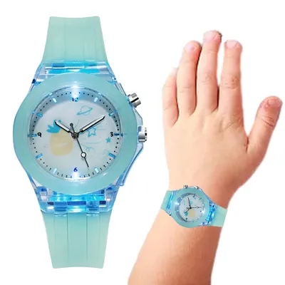 Produktbild von Mädchenuhr, Schüleruhr, Leuchtuhr für Jungen, Armbanduhr mit Silikonarmband