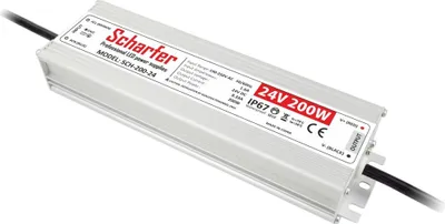 Obrázok produktu pre Scharfer hermetický napájací zdroj 200W 24V IP67 8,33A univerzálny transformátor SCH-200-24