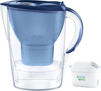 Productafbeelding van Brita Marella+3 Maxtra Pro waterfilterkan (2,4 liter; blauw)