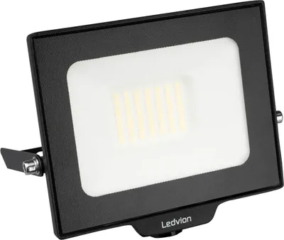Produktbild von Ledvion - LED Flutlicht, Inkl. 0,5 m Kabel, 30 Watt, 4000K, 2550 Lumen, IP65 Wasserdicht, Inkl. Schnellanschluss