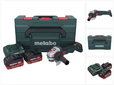 Produktbild von Metabo WB 18 LTX BL 15-125 Quick Akku Winkelschleifer 18 V 125 mm Brushless + 2x Akku 5,5 Ah + Ladegerät + metaBOX ( 601730660 )