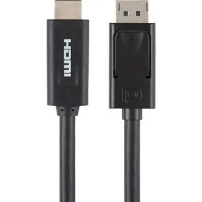 Produktbild von Belkin F2CD001B06-E, 1,8 m, DisplayPort, HDMI, Schwarz, Männlich/Männlich